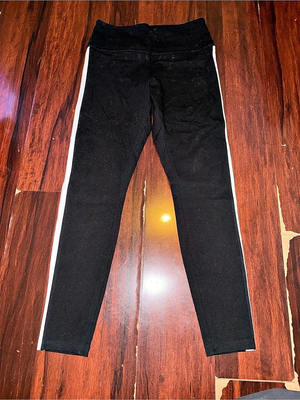 PINK Black & White Leggings Like New